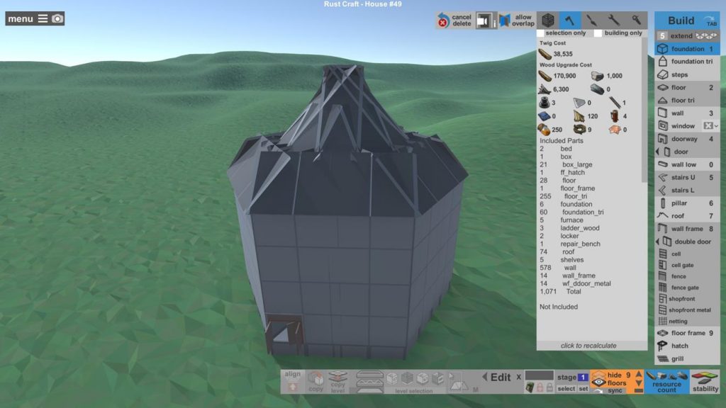 Простой соло антирейд дом RUST