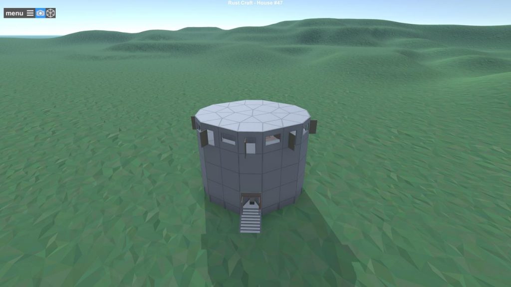 Малый антирейд дом для соло игрока Rust