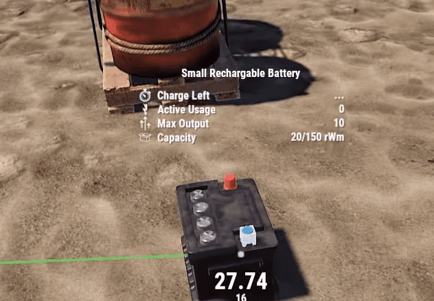 Информация о маленьком аккумуляторе в Rust
