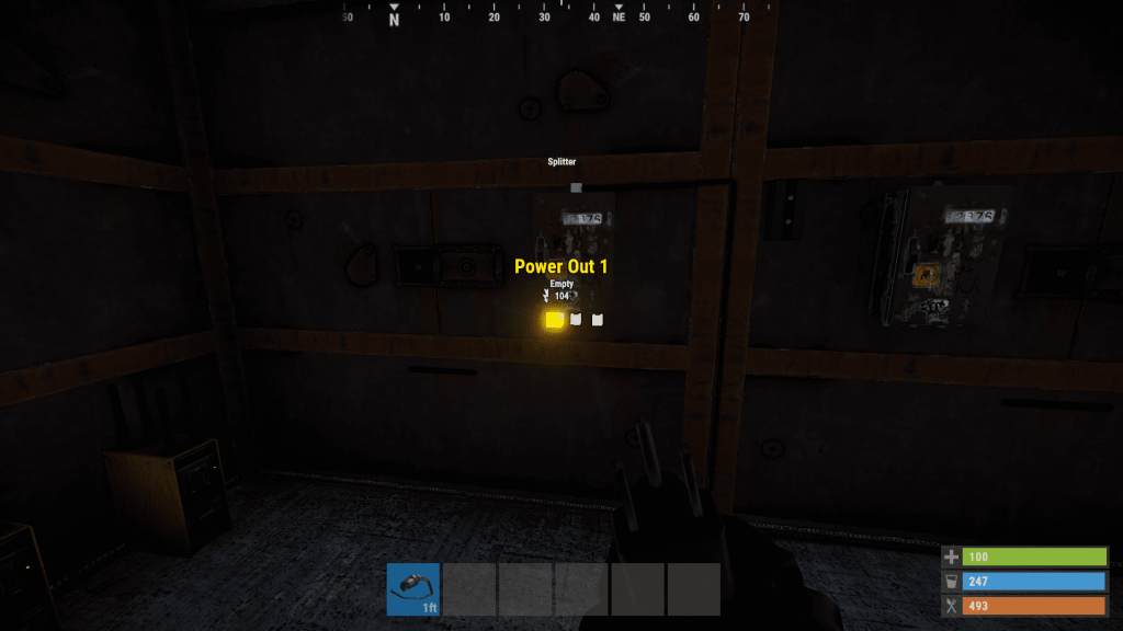 Вывод энергии из первого разветвителя