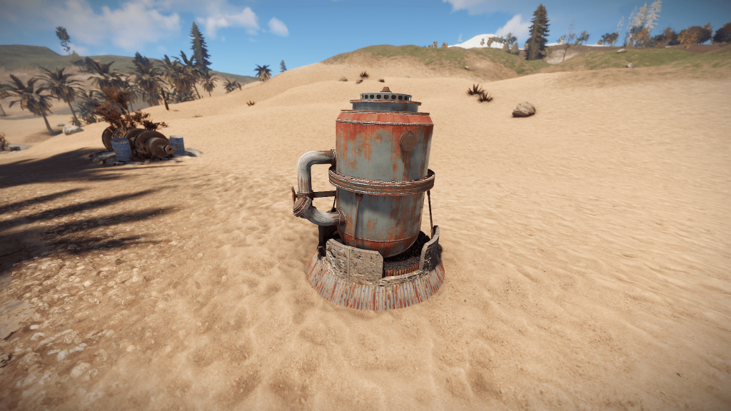 Нефтеперерабатывающий завод в игре Rust