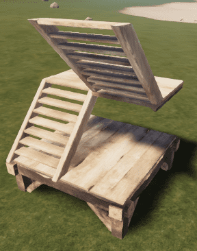 Деревянная U-образная лестница в Rust