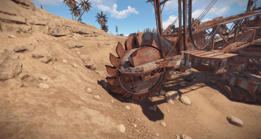 Ковш экскаватора для добычи ресурсов в Rust