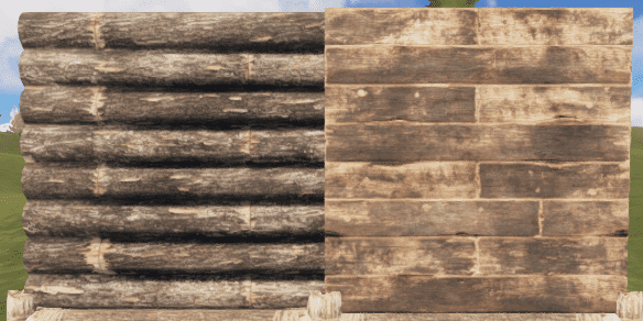 Правильная и неправильная деревянная стена в Rust