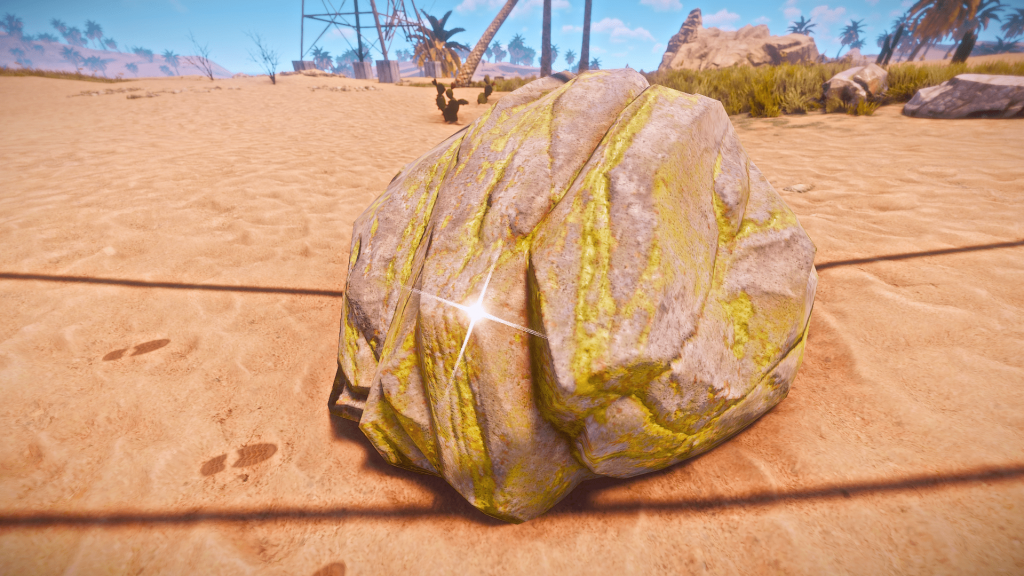 Серный камень в Rust