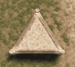 Соломенный треугольный фундамент в Rust