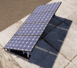 Солнечная панель на крыше в Rust