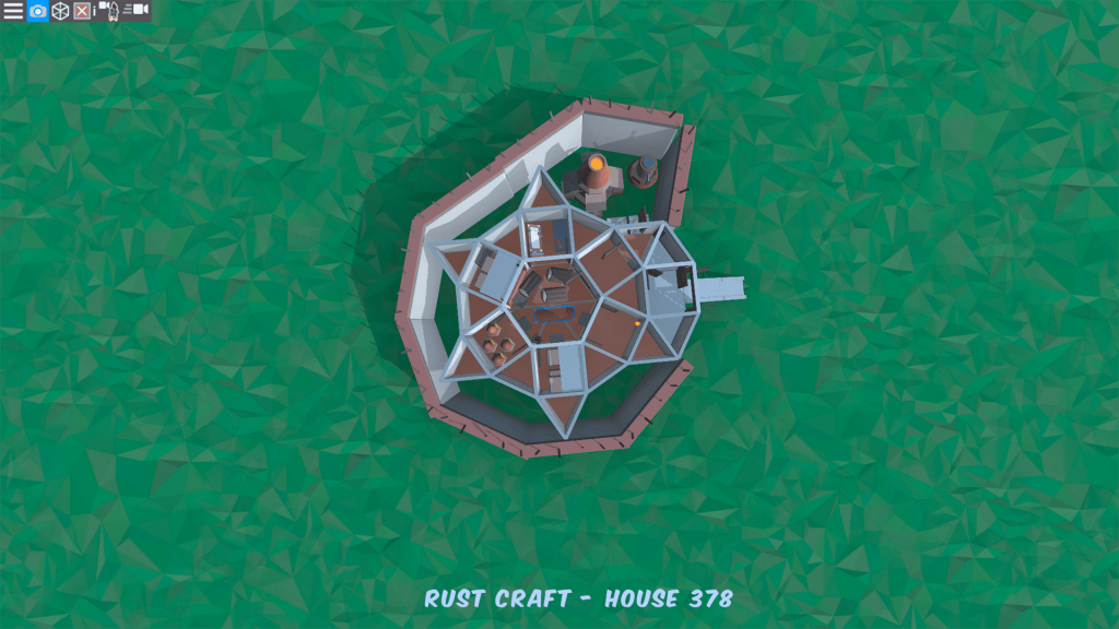 1 этаж дома Fortress в Rust