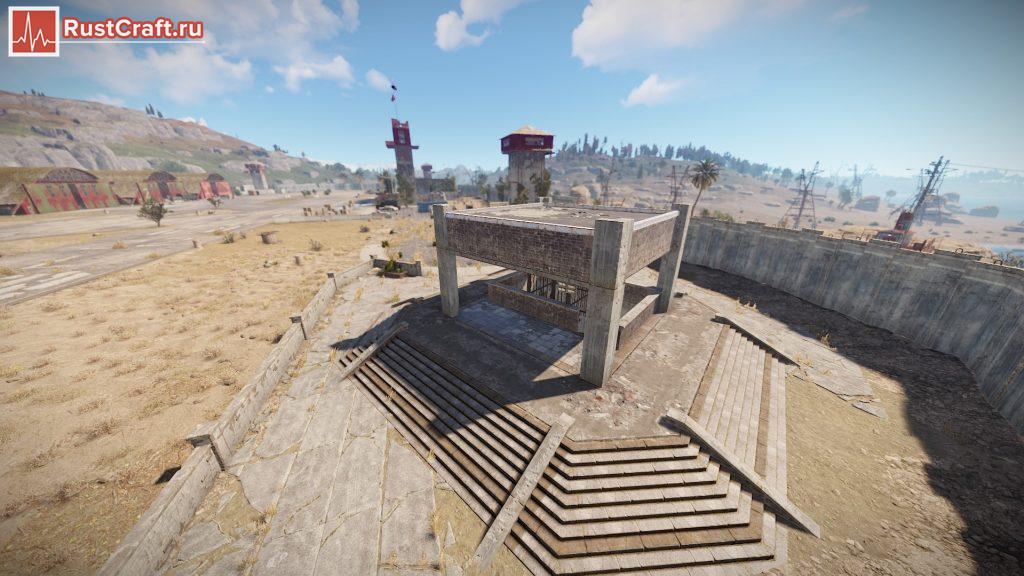 Вход в метро на аэродроме в Rust