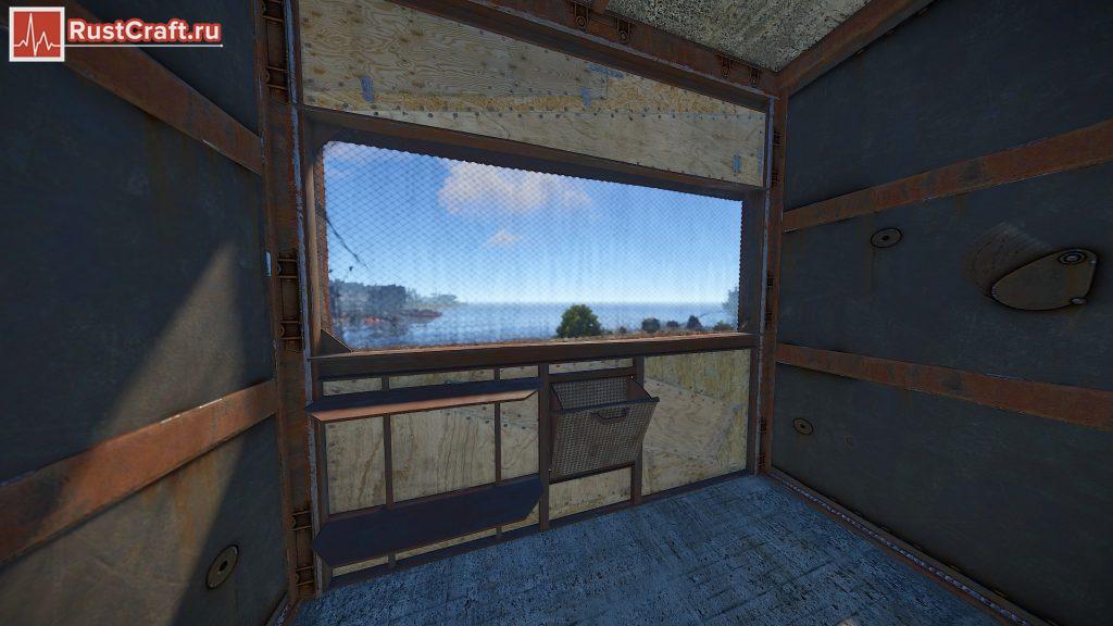 Металлическая витрина магазина в Rust