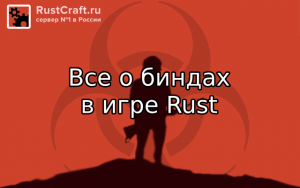Бинды в игре Rust