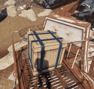 Ящик на исправной антенне в игре Rust
