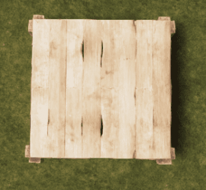 Деревянный квадратный фундамент в Rust