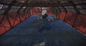 Интерьер третьего ангара на РТ Аэродром в Rust