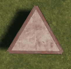 Металлический треугольный фундамент в Rust