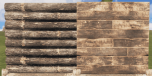Правильная и неправильная деревянная стена в Rust