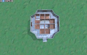 1 этаж дома для 1-2 игроков с укреплённой крышей