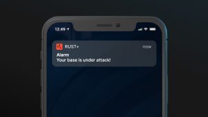 Уведомление от умной тревоги в Rust+