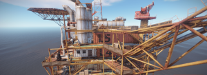 5 уровень большой нефтяной вышки в Rust