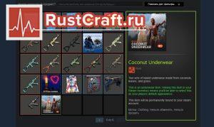 Набор Coconut Underwear в инвентаре Steam