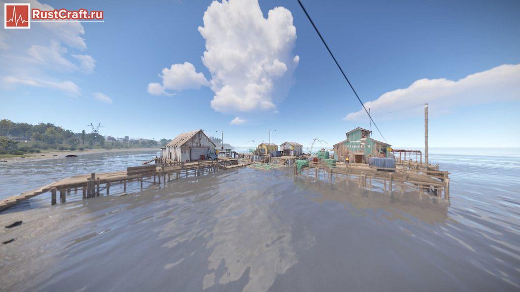 Большая рыбацкая деревня в Rust