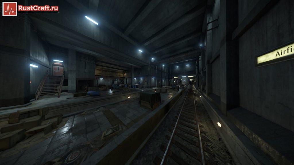 Подземные туннели метро в Rust