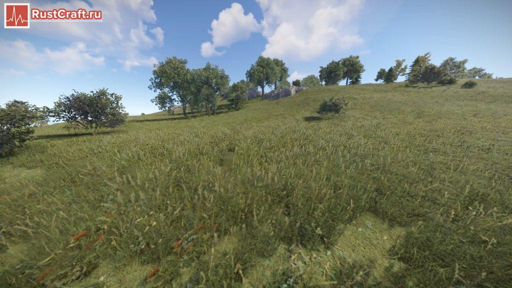 Просвеченная трава в Rust