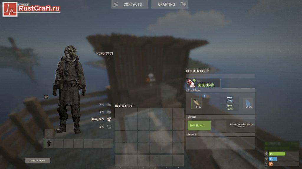 Еда и вода в курятнике