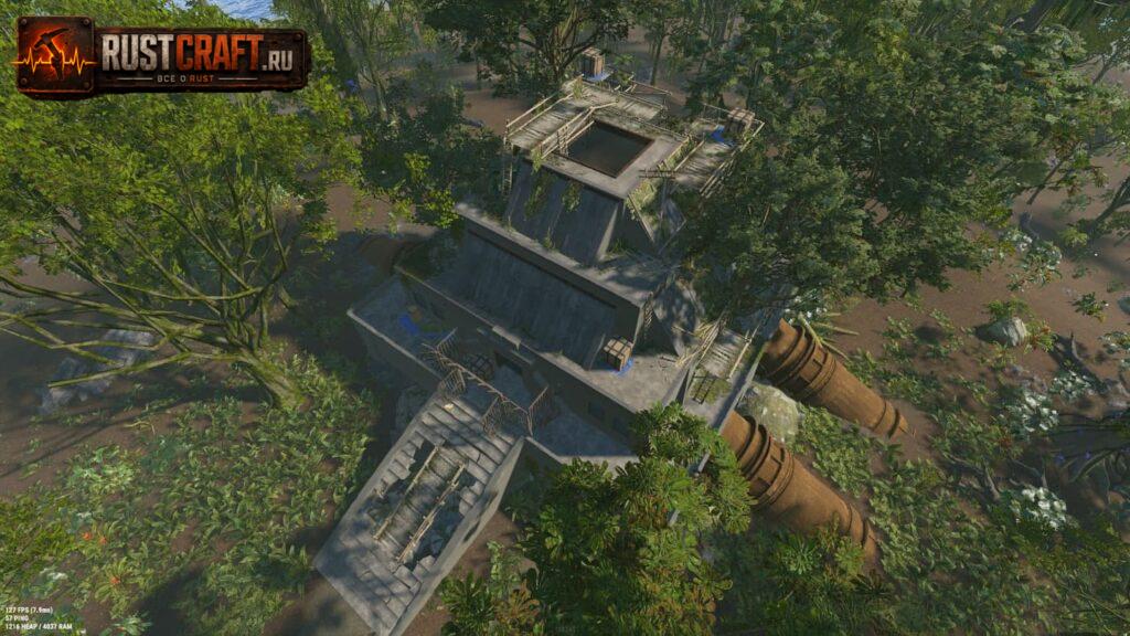 2. Зиккурат Rust вид сбоку